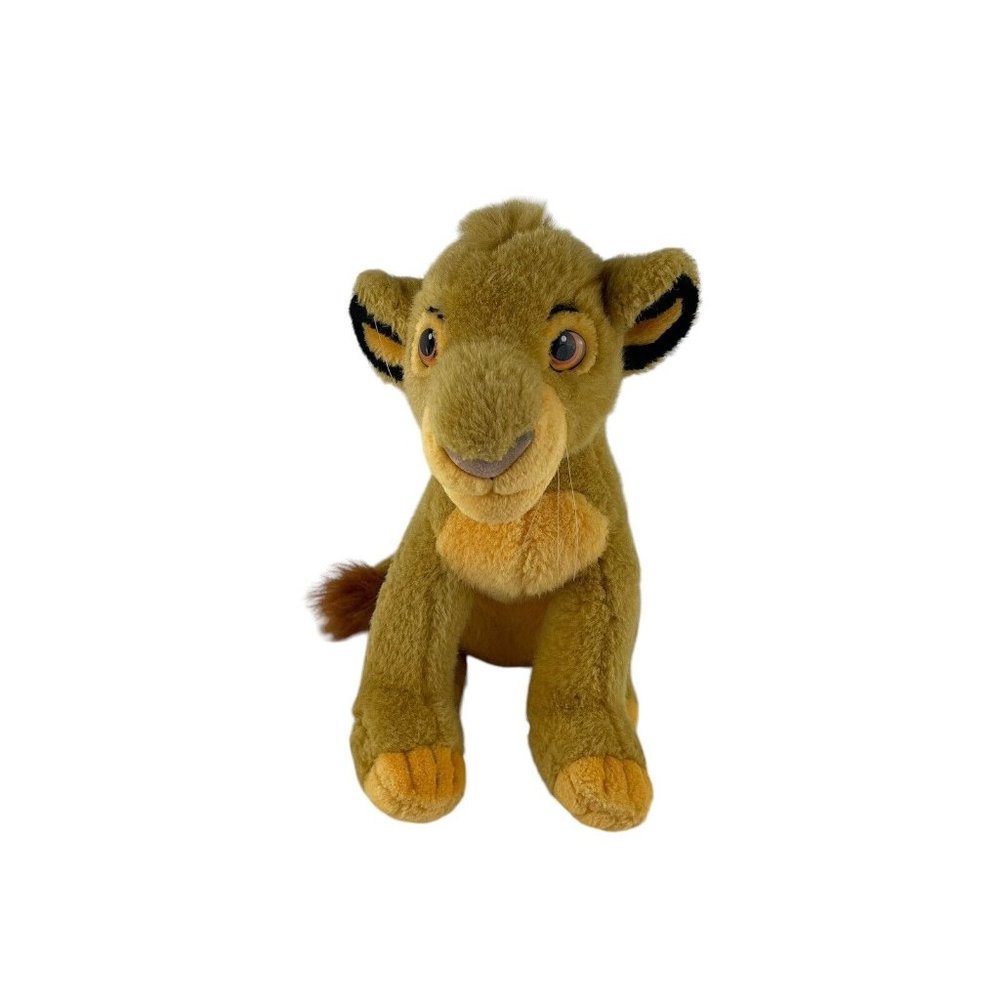 Vintage Disney Parks Simba Cub‎ Lion King Plush 13" Stuffed Toy Sitting RARE
